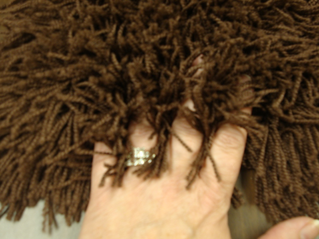 Coco Brown shag rug
